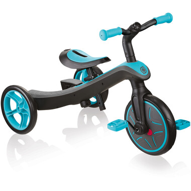 GLOBBER EXPLORER TRIKE 2in1 Tricycle / Balance Bike Black/Turquoise 2021 0